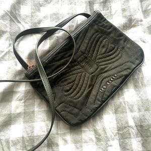 Ted Baker Olive Quilted Bow Crossbody Bag